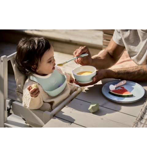 BabyBjorn - zestaw do karmienia 3 szt | Powder Green